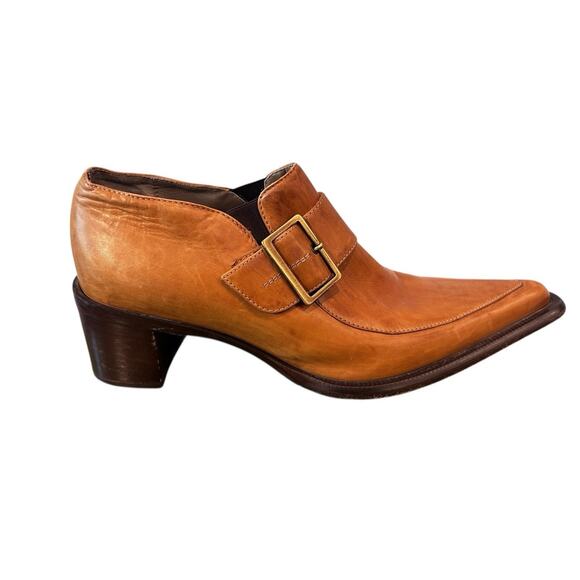 Enzo Moreni monk strap‎ shoes mens Italian leather pointed toe. Italian Size 38 main image 10